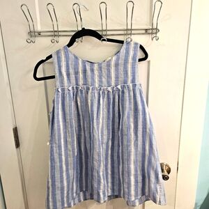 Blue and white striped Top from Andree by Unit. Cold shoulder style